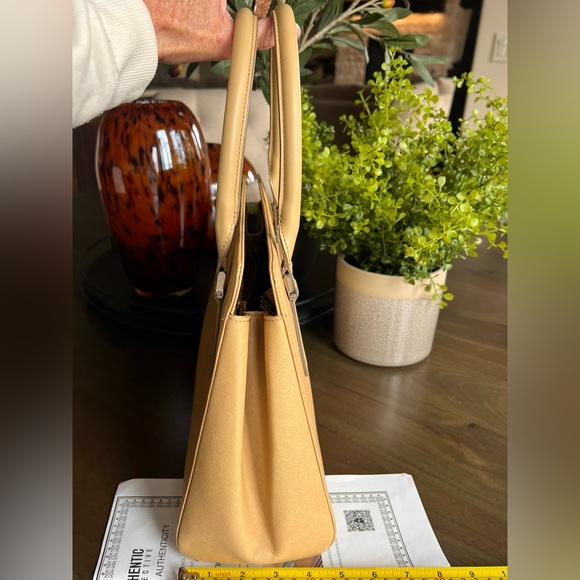 Burberry Leather Tan Satchel Bag - Picture 8 of 15